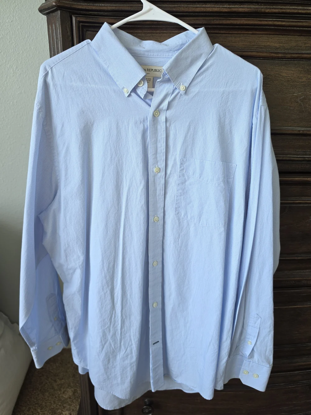 Men's Banana Republic Light Blue Button-Down Long Sleeve Dress Shirt